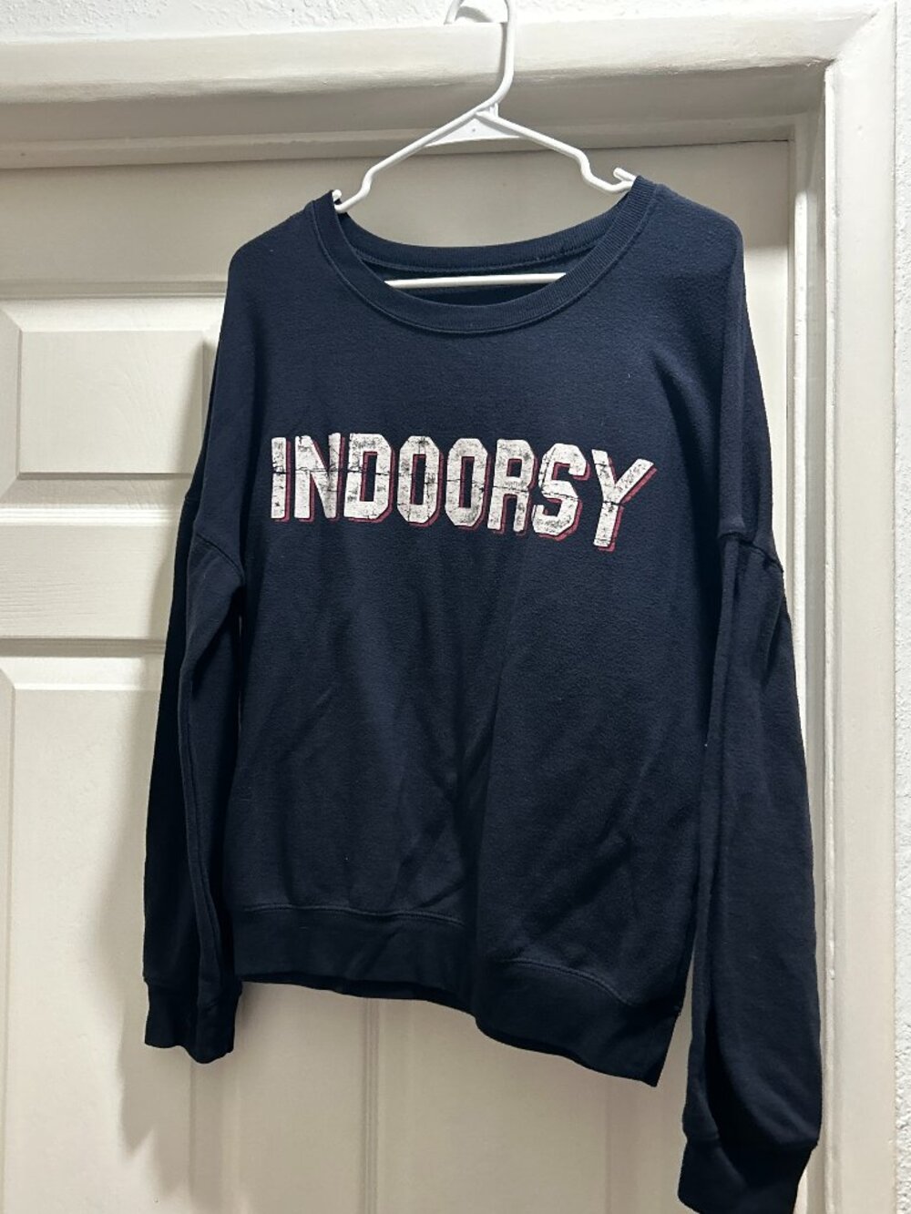 Lightweight Navy "Indoorsy" Sweatshirt